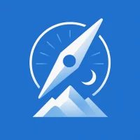 高度計コンパス：太陽と月